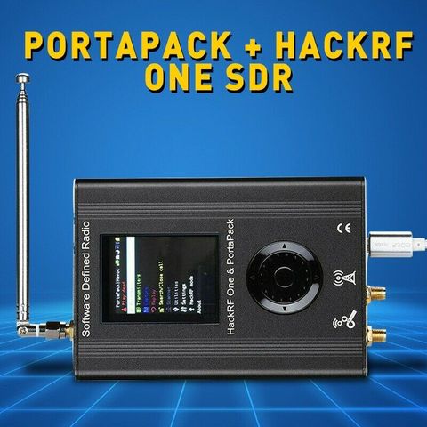 2022 new version PORTAPACK with HACKRF ONE  0.5ppm TCXO clock metal case  SDR Software Defined radio Offline GPS simulator ► Photo 1/6