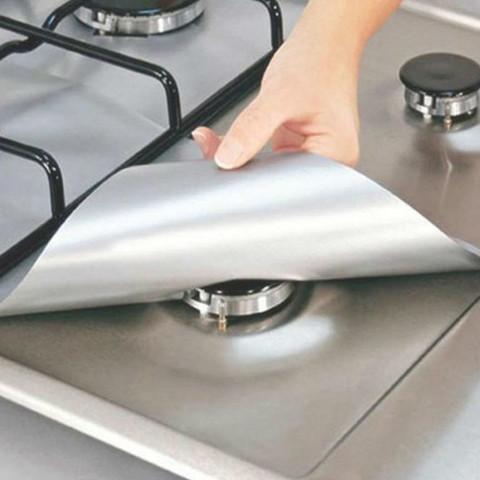 Buy Online 1 4pc Stove Protector Cover Liner Gas Stove Protector Gas Stove Stovetop Burner Protector Kitchen Accessories Mat Cooker Cover D Alitools