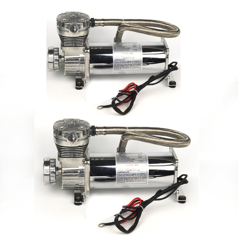 2pcs Universal DC 12V 480c MAXPOWER 200 PSI OUTLET 3/8 or 1/4  car  air suspension compressure/ Pump ► Photo 1/6