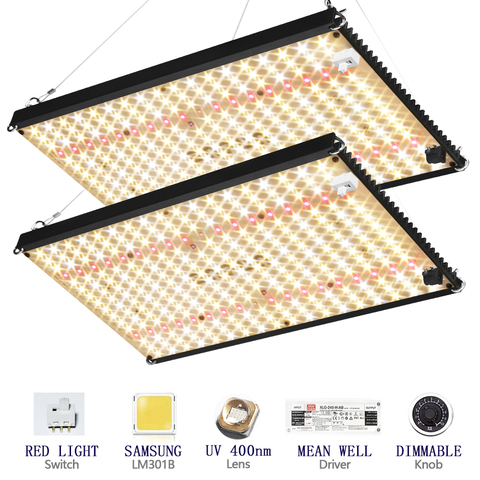 2022 quatum Led Grow Light Board Full Spectrum Samsung lm301b QB288 3500K/4000K/3000K+660nm Meanwell driver 120w/240w DIY parts ► Photo 1/6