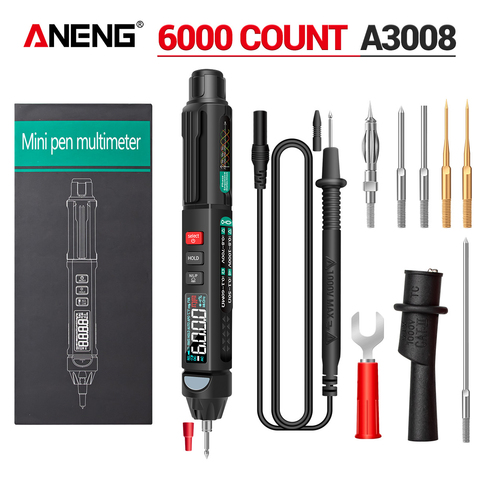 ANENG A3008 Digital Intelligent Professional Multimeter Sensor Pen Tester AC Voltage Meter Non-Contact Voltmeter Electric Tool ► Photo 1/6