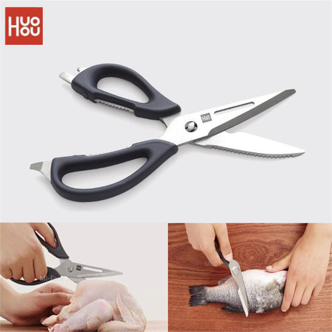 HuoHou Multifunctional Kitchen scissor Detachable scissors Nutcracker Bottle opener Bone Cutter Cook Tool shear cut Poult ► Photo 1/6