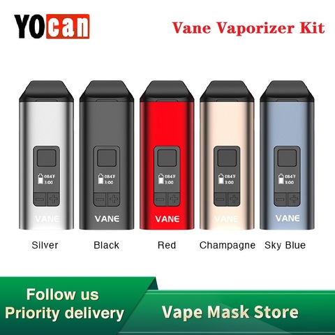 Original Yocan Vane Vaporizer Kit 1100mAh Ceramic Heating Chamber Dry Herb Vaporizer OLED E-cig Box Mod Vape Kit Vs Evolve Plus ► Photo 1/6