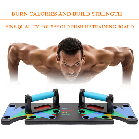 9 in 1 Push Up Rack Board Fitness Workout Train Gym Muscle Exercise Stand System