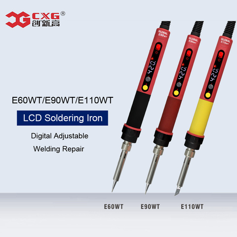 CXG E60WT/E90WT/E110WT LED Digital Display Adjustable Electric Soldering Iron Constant Temperature Welding Pen For Phone Repair ► Photo 1/6