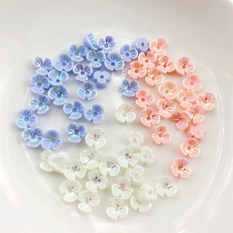 30pcs of flower angel butterfly Nail art rhinestone non-thermal restoration flat back acrylic nail stone  nail art decoration ► Photo 1/6