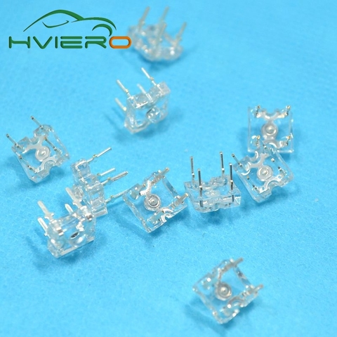 100pcs 3mm White Red Green Blue Yellow Piranha Super flux Diode LED Dome Led Lamp Wide Angle Super Bright Leds 4-Pin Diodes Bulb ► Photo 1/6