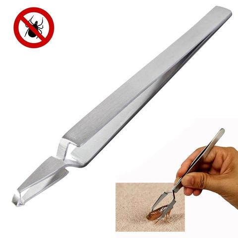 Pet Flea Remover Stainless Steel Tick Removal Tool Flea Treatment Tweezers Hook Professional Tool for Cat Dog Grooming Supplies ► Photo 1/6