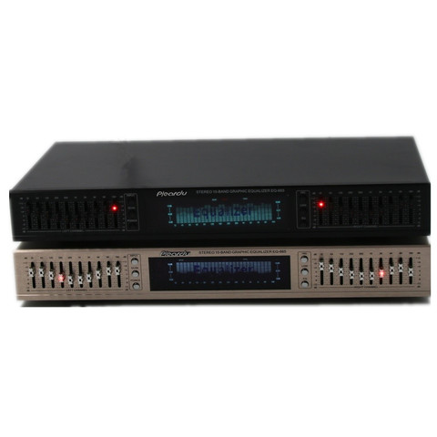 EQ-665 Home Audio Equalizer HiFi EQ Balanced Mixer Double 10 Segment Stereo Treble Alto Bass Regulation Tuner ► Photo 1/6