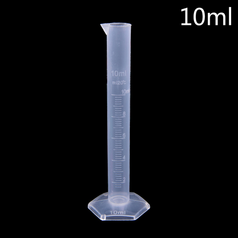 10ml Plastic Measuring Cylinder Graduated Tools Chemistry Laboratory Cylinder Tools School Lab Supplies ► Photo 1/4