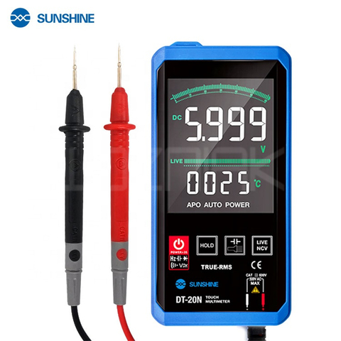 SUNSHINE DT-20N Multimeter Fully Automatic High Precision Color  Touch Screen AC DC Voltage and Current Resistance Measuremen ► Photo 1/6