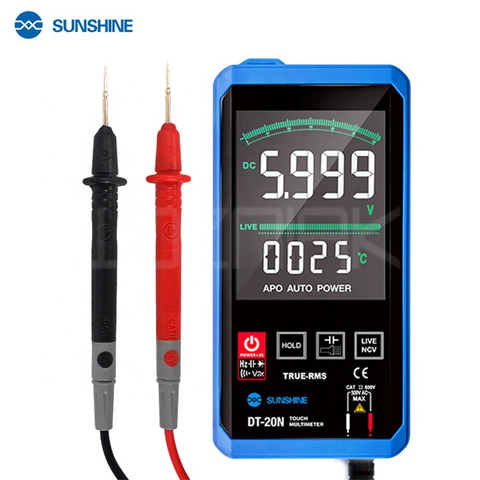 SUNSHINE DT-20N Multimeter Fully Automatic High Precision Color  Touch Screen AC DC Voltage and Current Resistance Measuremen ► Photo 1/6