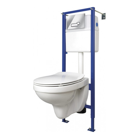 Toilet Bowls Cersanit 1025840 техпорт techport Home Improvement Bathroom Fixture  technique for restroom toilets Kit a Delfi Vector Actis installation microlift seat chrome button SET-DEL/Vec/S-DL/Ac-Cg-w ► Photo 1/2