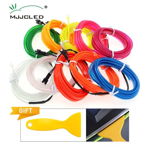 1-5M Flexible EL Wire Neon Light Dance Party Decor Light 6mm Sewing Edge LED Waterproof  EL Wire Lamps  With DC12V Driver ► Photo 1/6