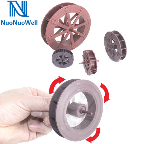 NuoNuoWell Dia.5-14CM Plastic Wheel Water/Wind Drive Running Wheel Aquarium  Ornaments Pond Rockery Accessories 2PC ► Photo 1/6