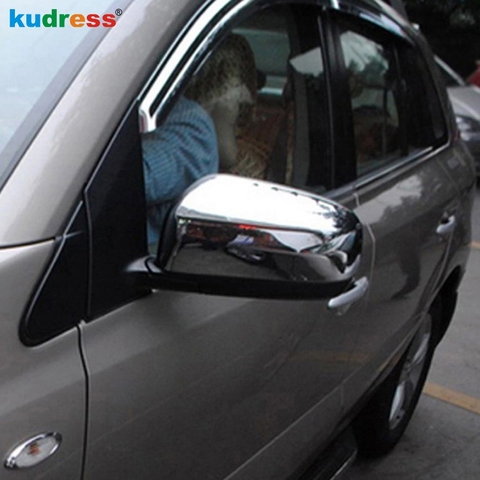 For Renault Koleos 2008 2009 2010 2011 ABS Chrome Side Door Mirror Cover Trim Rearview Mirrors Wing Overlay Cap Covers 2pcs ► Photo 1/6