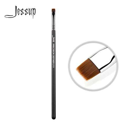 Jessup Eyeliner brush Precision Synthetic hair flat Makeup brush eyebrow Wooden handle ► Photo 1/6