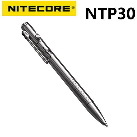 NITECORE NTP30 Titanium Bolt Action Tactical Pen Portable Self-defens Tool Glass Breaker Daily Writing Pen ► Photo 1/6