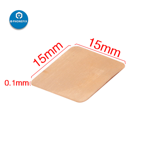15*15mm Copper Slice Radiator Heat Sink Thermal Pad CPU Radiating Copper Heat Sink Cooling Radiator for Notebook Computer Laptop ► Photo 1/6