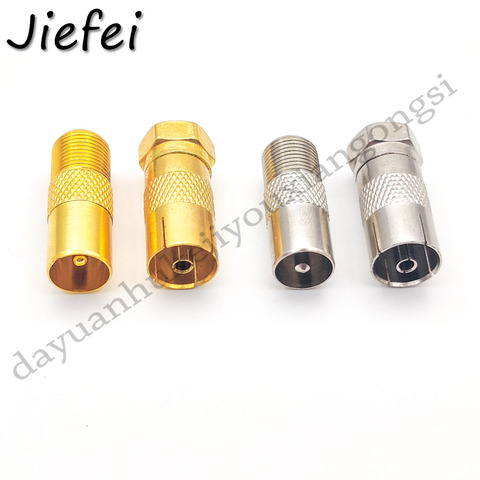 6Pcs TV Antenna Coaxial F Connector TV Coaxial plug STB Quick Plug RF Coax F Female / Male To RF Male / Female Connector ► Photo 1/3