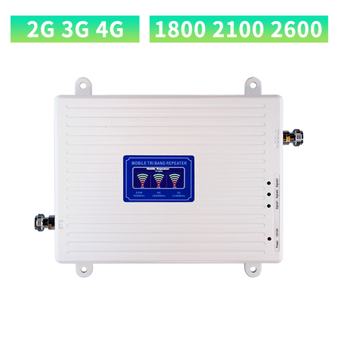 70dB Tri band Cellular Signal Booster LTE 1800 4G Amplifier 2100 UMTS LTE 2600 Cellular Amplifier 4G Singal Repeater Internet ► Photo 1/4