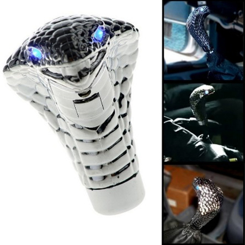 Cobras Snake Shape Car Gearbox Handle With LED Light Gear Levers Knob Car Modification TD326 ► Photo 1/5