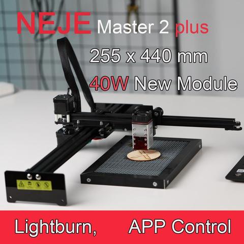 Upgraded 30W 40W NEJE Master 2 Plus 255x440 mm Professional Laser Engraving Machine Laser Cutter Lightburn Bluetooth App Control ► Photo 1/6