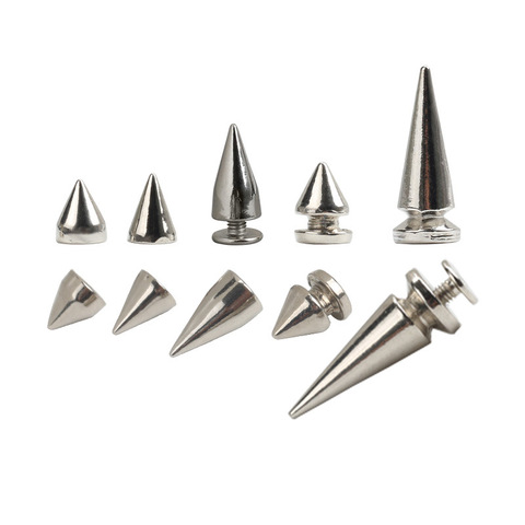 Cone Spikes Punk Rivets Stud Screw Tree Shape Back Spikes for DIY Craft Cool Rivets Leather Shoes Jacket Craft Garment Bag ► Photo 1/6