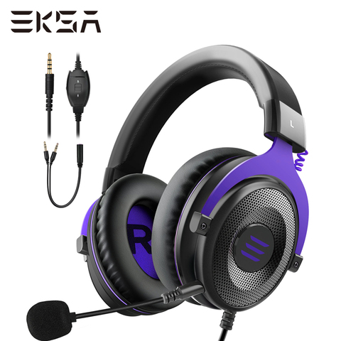 EKSA Professional Gaming Headset E900 Stereo Wired Game Headphones Headset Gamer With Microphone For PS4/Smartphone/Xbox/PC ► Photo 1/6