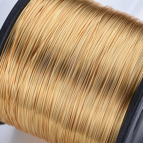 5 Meters 0.3MM 0.4MM 0.5MM 0.6MM 0.7MM 0.8MM 24K Gold Color Brass Make Shape Metal Wire High Quality Jewelry Accessories ► Photo 1/6