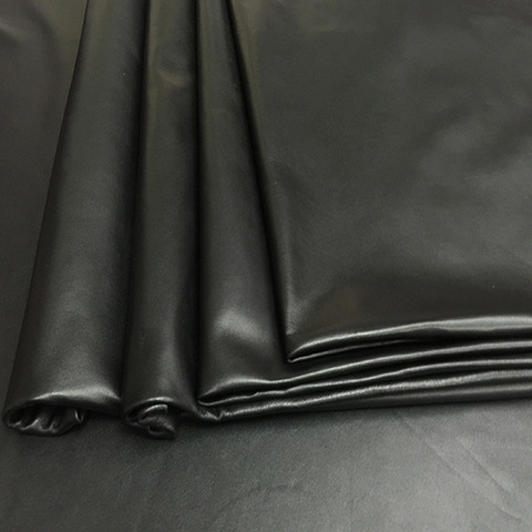 Genuine sheep skin real leather material thin for bag cloth glove material black grain leather craft soft real leathe A grade ► Photo 1/4