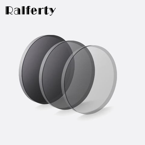 Ralferty 1.56 1.6 1.67 Photochromic Lens Chameleon Sunglasses Spectacle Clear Color Myopia Hyperopia Prescription Optical Lenses ► Photo 1/6