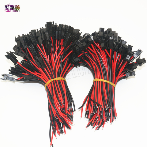 100 pairs 2pin JST male to female connector 10cm length Wires for single color led strip Led Lamp Driver cable Adapter connector ► Photo 1/6