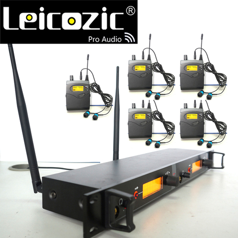 Leicozic 5 receivers 1 transmitter in ear monitor wireless In Ear Monitor System wireless in ear monitor SR2050 twin monitor ► Photo 1/6