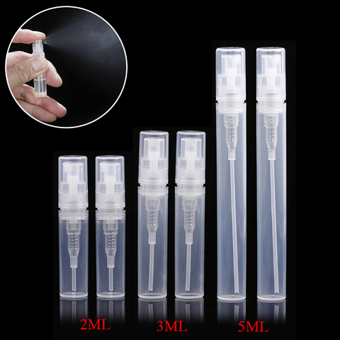 ( 7pcs/lot) Empty 2ml 3ML 4ML 5ML mini Protable plastic spray perfume bottle, small Refillable sample perfume atomizer bottles ► Photo 1/6