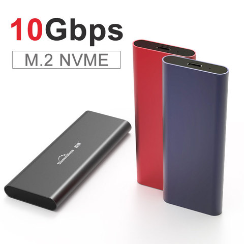 PCIE M.2 NVME USB SSD Enclosure M Key Type C USB 3.1 2240/2280 SSD Case Aluminum 10Gbps External Box Solid disk external ► Photo 1/6