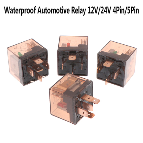 1Pc DC Waterproof Automotive Relay 12V 80A 4/5Pin SPDT Car Control Device Car Relays High Capacity Switching ► Photo 1/6