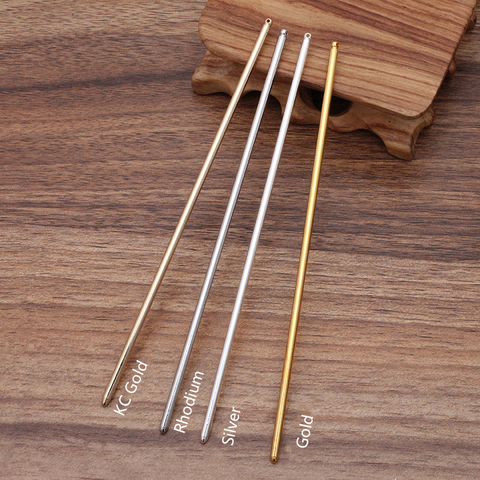 20pcs 125x3mm Metal Iron Hair Pins Blank Base Setting Hair Stick for Women Jewelry Bulks Findings Components DIY Accessories ► Photo 1/5