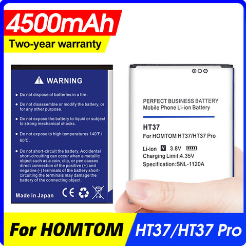 4500mAh Battery For HOMTOM HT37/HT37 Pro/HT37Pro Batteries track code ► Photo 1/4