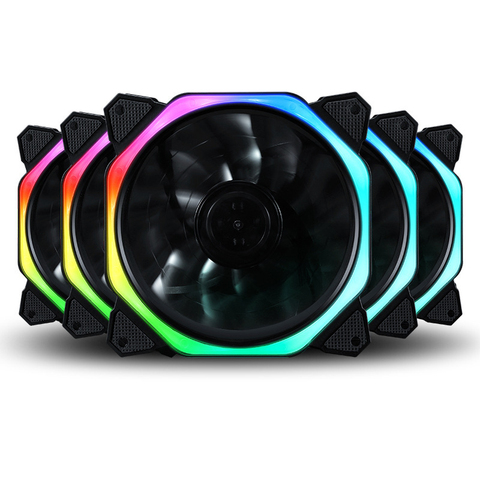 120mm PC Computer 28dB Ultra Silent  LED Fan Heatsink Cooler Cooling w/ Anti-Vibration Rubber,12CM Fan,12VDC 3P IDE 4pin ► Photo 1/6