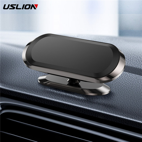 USLION Magnetic Car phone Holder Stand For iPhone 12 Samsung Xiaomi 360 Strip Magnetic Holder in Car GPS Mount Dashboard Holder ► Photo 1/6