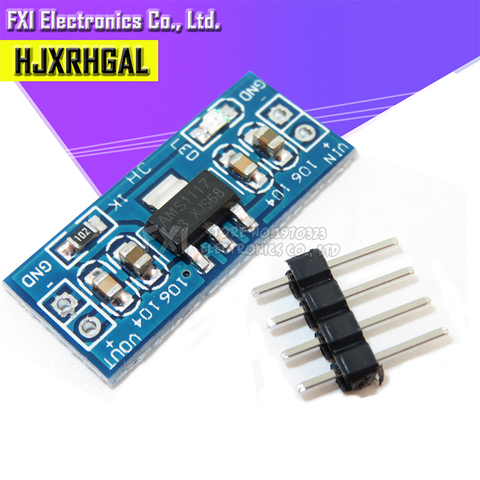 10pcs High Quality 5V to 3.3V For DC-DC Step-Down  Supply Buck Module AMS1117 3.3V LDO 800MA AMS1117-3.3V new ► Photo 1/2