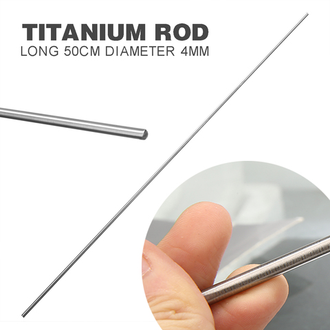 1pc Grade 5 GR5 Titanium Rod Bar Ti Bar Metal Rod Stick Welding Tool 50cm*4mm Soldering Brazing Wire Solder Filler Rods ► Photo 1/5