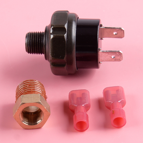 LETAOSK 4pcs 1/8' To 1/4'' NPT 70-100 PSi 12V 24V Air Compressor Tank Pressure Control Switch Valve Kit ► Photo 1/4