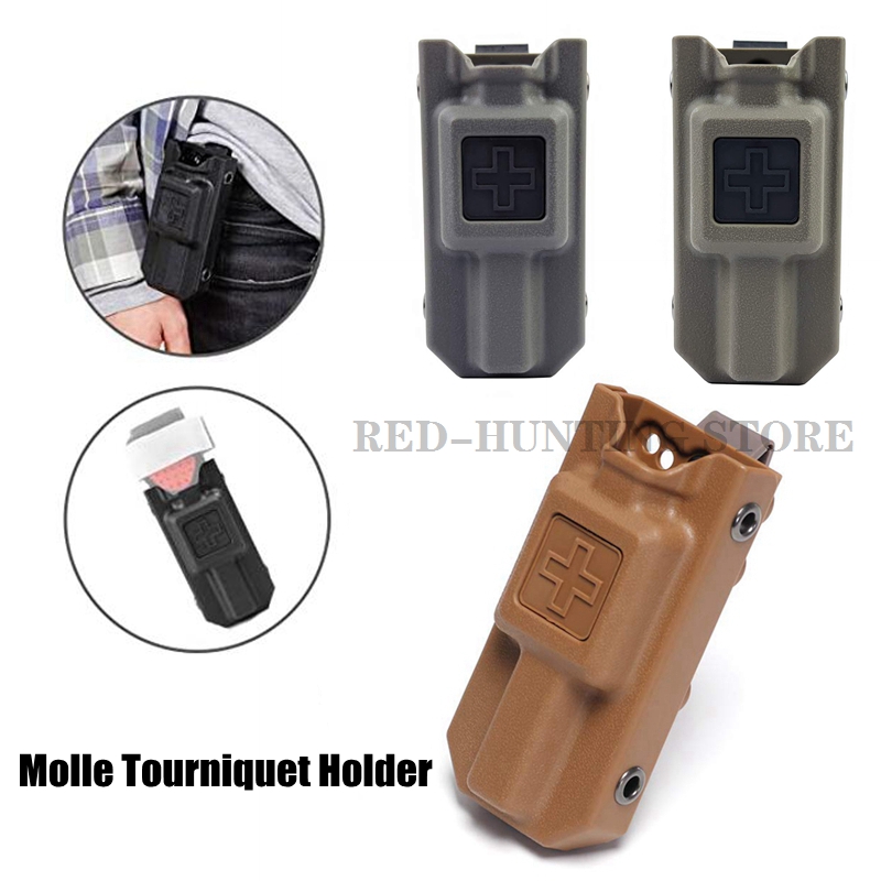 Tourniquet Holder Molle Case Belt Pouch Storage Box Carrier for Outdoor Hunting 