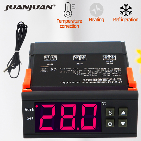 MH1210W Digital Thermostat Temperature Controller Switch Temp Meter Thermoregulator for Incubator Box NTC Sensor 40% off ► Photo 1/6