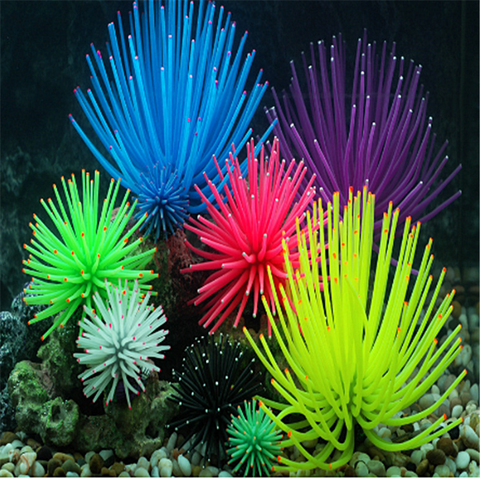 Glowing Artificial Jellyfishes Sucker Coral Aquarium Artificial Coral Plant Underwater Landscape Fish Tank Aquarium Accessories ► Photo 1/6