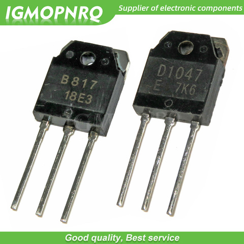 10Pairs 2SD1047 & 2SB817 (D1047 & B817)  TO-3P Transistors New Original Free Shipping ► Photo 1/1