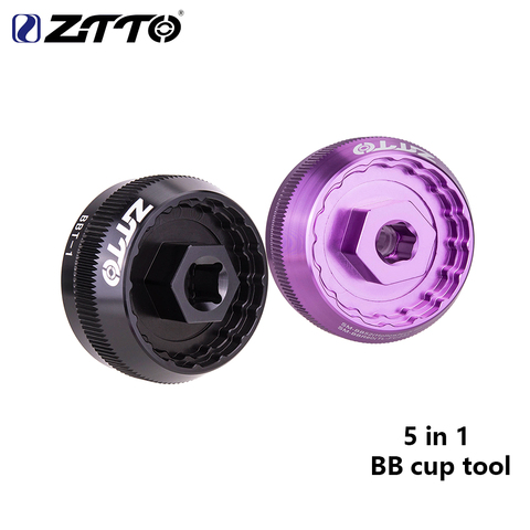 ZTTO 5 in 1 Bottom Bracket Tool TL fc24 fc25 DUB BBR60 BB93 Mega evo BB52 BSA30 BB386 Installation Tool Remover Repair key Cups ► Photo 1/6