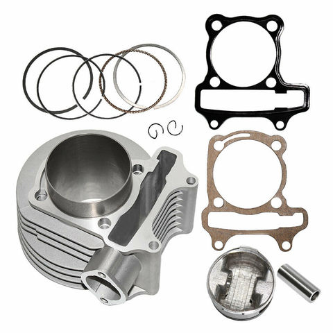 Scooter Cylinder Kit 57.4mm 58.5mm Big Bore for IRBIS ZRX Grace Nirvana Centrino Prometey Skynet BWS 150 ATV 150U 2012 157QMJ ► Photo 1/6